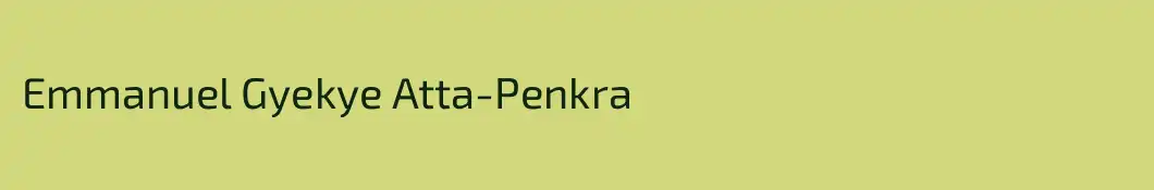 Emmanuel Gyekye Atta-Penkra